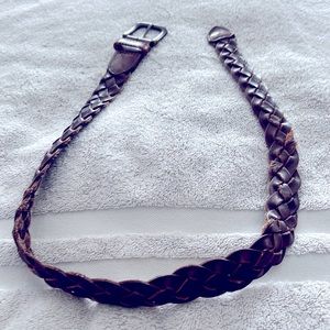 Boys Lands End Kids Braided Leather Belt, Size Kids M (24-26)